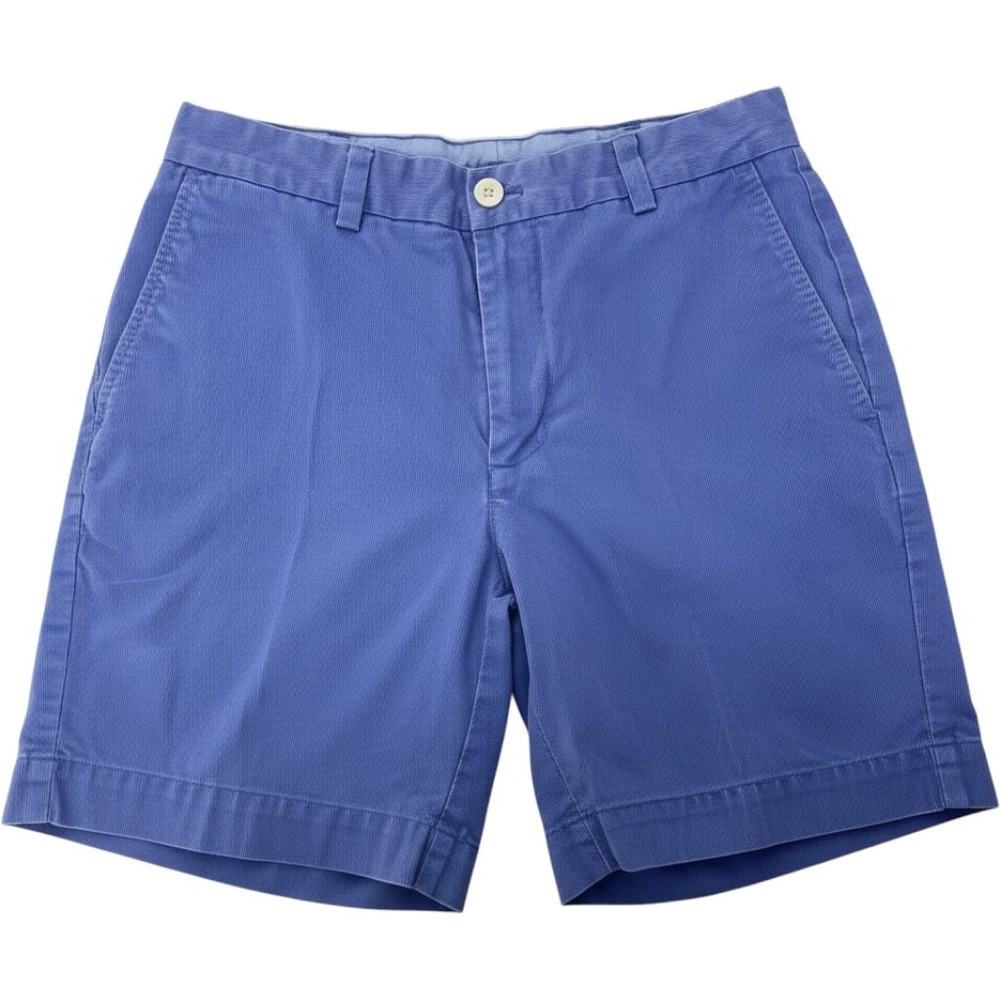 Vineyard Vines Mens 30 Blue Breaker Shorts Textured Cotton Corduroy 1H0190